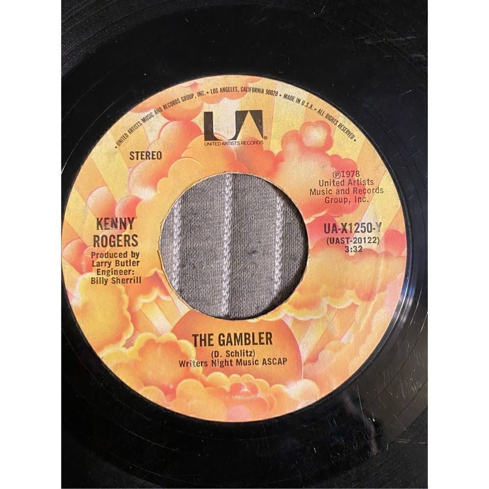 Vintage 1978 Kenny Rogers The Gambler vinyl